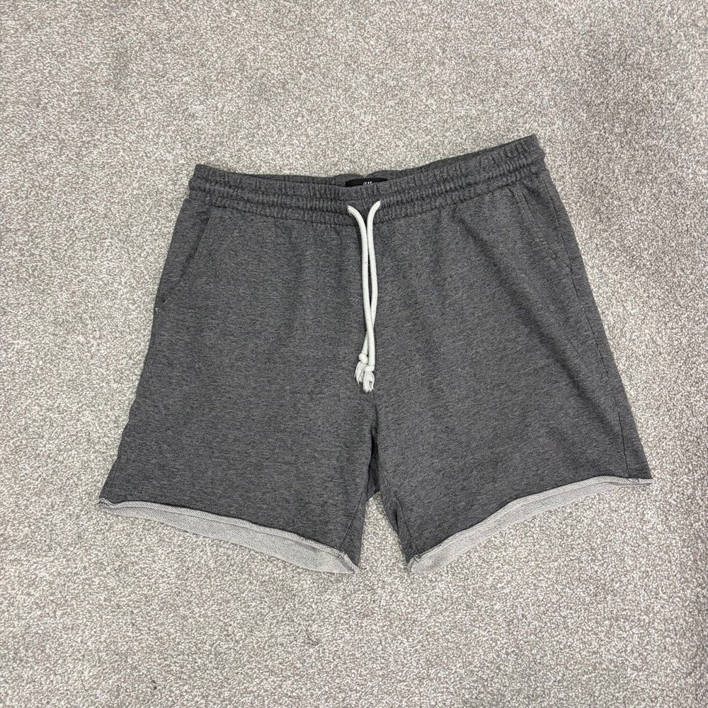 H&M Gray Regular Fit Sweatshorts with Drawstring